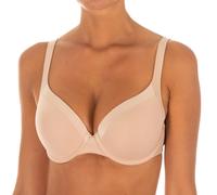 Dim D0CS8 WoMens bra with underwire and elastic sides offers a comfortable fit and maximum support - Brown - Size 40C