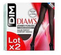 DIM Women's Diam's Leg Shaper x2 Tights, Black, XL