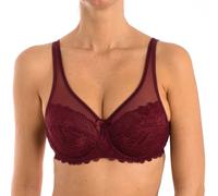 Dim Generous 008H4 Womens underwire bra with micro tulle detail - Dark Red - Size 38B