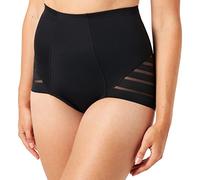 DIM Women's Diam's High Waist Medium Control Flat Tummy Effect x1 Brief, Black, XXL