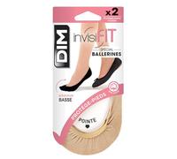 Dim Invisifit Women's Ballerina Foot Protectors x2 Natural 39-42