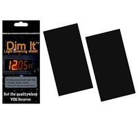 Dim It Light Dimming 1 Pack Sheet - Medium Size Sheet, Light Blocking LED Covers, Great Dimming for Alarm Clocks, Cell Phones, Electronic Games, appliances | Color Black, Custom Size