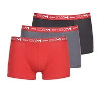 DIM Lot de 3 Boxers Homme | Coton Stretch Respirant | Maintien Optimal | Sans Étiquette