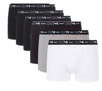 DIM Men's Comfort Stretch Cotton x6 Brief, Black, L