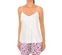 Dim Lovable L07WV WoMens thin strap satin T-shirt - White - Size Medium