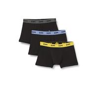 Dim Men's Boxer Mix and Colours Cotton Stretch Comfort x6 Black Belt Yellow/Blue/Grey XL