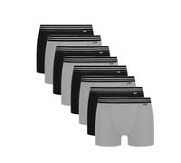DIM Men's Boxer Set of 8 | Ecodim Cotton Stretch Comfortable | Daily Fit | Classic Waistband Black/Grey M