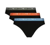 Dim Men's Briefs Set of 3 | Cotton Stretch Comfort | Optimal Support | Label Free Nr Ct Bl/Nr Ct Gold/Nr Ct Vrt Ten 3XL