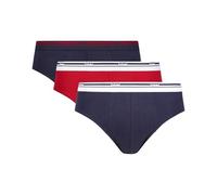 Dim Men's Classic Colours Cotton Stretch Brief x3 Denim Blue/Lava Red/Denim Blue L