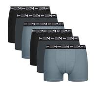 Dim Men's Cotton Stretch Breathable Optimal Support Boxer Shorts x6, Black/Granite/Mouse Grey, XL