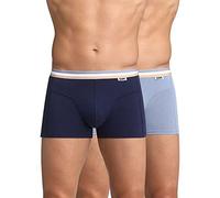 DIM Men's Ecodim Stretch Cotton Fashion x2 Boxer, Denim Blue/Artic Blue, S