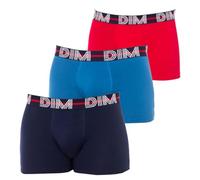 DIM Men's Powerful Cotton Stretch Style Boxers x3 | Coloured Graphic Belt | Optimal Comfort | Soft Stretch Cotton Bay Red/Night Blue/Colbalt Blue M