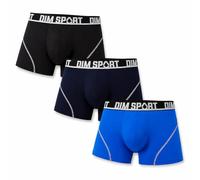 DIM Men's Sport Micro Thermoregulation x3 Boxer, Black/Blue, XXL