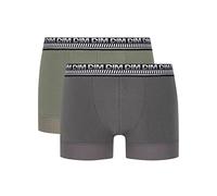 Dim Men's Stay and Fit Cotton 3D Flex Boxer x2 Olive Green/Military Grey XXL