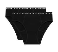 DIM Menstrual Briefs for Girls x2 | Medium Flow | Ultra Absorbent Organic Cotton | Puberty Comfort | Washable and Reusable