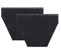 Dim Menstrual Briefs Organic Cotton Heavy Flow Dim Protect x2 Black M