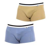 DIM Pack-2 Boxers Basic Breathable Fabric D05H2 for Men Blue-beige