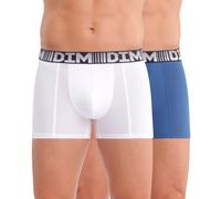 DIM Pack-2 Boxers Coton 3D Flex Air breathable fabric D01N1 comfortable and breathable man for daily use with modern design White Blue
