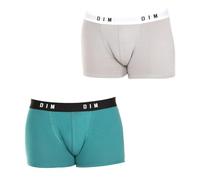 DIM Pack-2 Boxers Originals Cotton Streech D0ARL men's elastic and modern design Gray-green