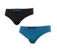 DIM Pack of 2 Unno Basic seamless briefs D05HG for men Black-blue