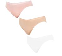 DIM Women's Les Pockets Ecodim Cotton Comfortable x3 Brief, Skin/Pink/Pearl, S