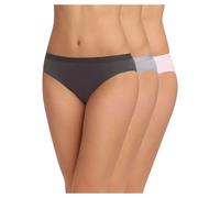 DIM Women's Les Pockets Ecodim Cotton Comfortable x3 Brief, Taupe/Pink/Grey, M