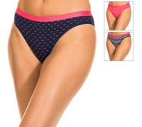 DIM Women's Pockets Cotton x3 | Multicoloured Briefs | Comfort Cotton & Elastane | Soft Waistband | Everyday Style Pretty Rose set S