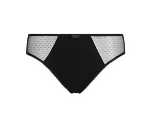 DIM Seamless Generous Organic Cotton x1 Brief, Black, L Women's