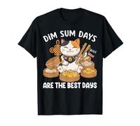 Dim Sum Days Cat Dumpling Foodie T-Shirt