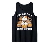 Dim Sum Days Cat Dumpling Foodie Tank Top