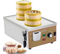 Dim Sum Electric Steamer,2/4/6-Hole Commercial Electric Steamed Bun Machine,30-110°C Precise Temperature Control Independent Water Supply Stainless Steel Steamer for Buns,Dumplings,More 2holes-110V