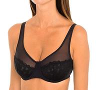 Dim Underwired Generous Embroidery Bra x1 Black 36C