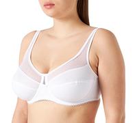DIM Women's Generous Underwire Organic Cotton x1 Bra, White, 40D