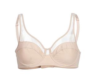 DIM Women - Generous Classic Bra x1 | Perfect Support for Bigger Cups | Thick Stretch Microfibre | U-Back and Wide Straps | Modern Look and Absolute Comfort