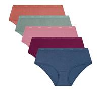 DIM Women's Boxer Set of 5 | Les Pockets Ecodim Soft Touch | Cotton Stretch | Extra Flat Finishes | Everyday Comfort | Multicoloured