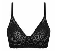 DIM Women's Daily Lace Bra | Underwired | Openwork Floral Lace | Support and Comfort Black 34D