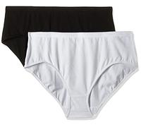 Dim Women's Daily Midi Brief Organic Cotton Stretch x2 Black/White L