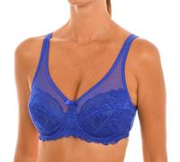 DIM Generous 008H4 Women's Micro Tulle Underwire Bra Blue