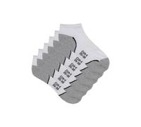 Dim Women's Impact Light Short Sport Socks x3 White/Grey Heel Tip 39-42