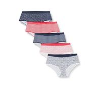 Dim Women's Les Pockets Coton Colorés x5 Briefs, Lot Bleu De Rose, 34/36 (Pack of 5)