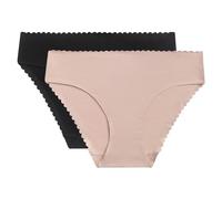 Dim Women's Midi Brief Body Touch Easy x2 New Skin/Black S