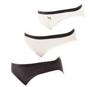 DIM Women's Pockets Cotton x3 | Multicoloured Briefs | Comfort Cotton & Elastane | Soft Waistband | Everyday Style