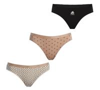 DIM Women's Pockets Cotton x3 | Multicoloured Briefs | Comfort Cotton & Elastane | Soft Waistband | Everyday Style