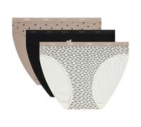 DIM Women's Pockets Cotton x3 | Multicoloured Briefs | Comfort Cotton & Elastane | Soft Waistband | Everyday Style