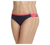 DIM Women's Pockets Cotton x3 | Multicoloured Briefs | Comfort Cotton & Elastane | Soft Waistband | Everyday Style Pretty Rose set S
