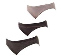 DIM Women's Les Pockets Comfortable Cotton x3 Brief, Black, XXL