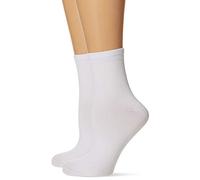Dim Women's Skin Extra Soft Socks x2 White One Size