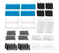 Dimakung 38 Pack Canister Filter Media Kit for Fluval 406 & 407 Aquarium Fish Tank, Including Bio Foam, Activated Carbon & Ceramic Rings, 2 Sets Filter Bio Media Maintenance Bundle