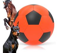 Diman Herding Ball for Dogs: 25 Inch Horse Balls for Outdoor Play, Giant Pet Toys Balls for Australian Shepherd, Dogs or Horses, Orange Black