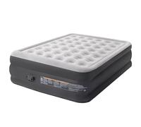 DIMAR GARDEN Queen Size Air Mattress with Built-in Pump, 18.5” Inflatable Flocked AirBed for Home, Blow Up Mattress